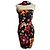 Valentino Abito Lungo Floreale Multicolore Nero Rosa Bianco Rosso Verde Arancione