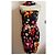 Valentino Abito Lungo Floreale Multicolore Nero Rosa Bianco Rosso Verde Arancione - vista 3