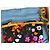 Valentino Abito Lungo Floreale Multicolore Nero Rosa Bianco Rosso Verde Arancione - vista 9