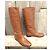 Gucci Botas Altas de Cuero Marrón Castaño - vista 2