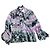 Blusa Emilio Pucci de seda estampada con lazo Negro Rosa Multicolor Gris