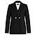 Joseph Wolle-Kaschmir Blazer Doppelrevers Schwarz