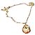 Autre Marque Collana dorata con perle e pendente D'oro