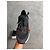 Sneakers Chanel in pelle e tessuto nero - vista 12