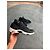 Sneakers Chanel in pelle e tessuto nero - vista 2