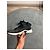 Sneakers Chanel in pelle e tessuto nero - vista 5
