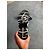 Sneakers Chanel in pelle e tessuto nero - vista 7