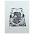 Vestido de seda Hermès "Jungle Love" Negro Blanco - vista 3