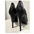 Décolleté aperte Guess in pelle nera con plateau Nero - vista 5
