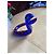 Autre Marque Boda Kosta Konstglas Blue Glass Serpent Sculpture Black White Red - view 6