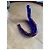 Autre Marque Boda Kosta Konstglas Blue Glass Serpent Sculpture Black White Red - view 7