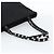 Borsa a tracolla Salvatore Ferragamo Vala Chain in tela nero argento Auth 183134 - vista 7