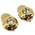 Orecchini CHANEL metallo Gold Tone CC Auth 183504