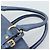Borsa PRADA in pelle blu e oro Auth 183765V D'oro - vista 8