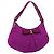 Borsa a tracolla Salvatore Ferragamo Vala in nylon viola e oro Autentica 182996A D'oro Porpora