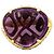 Anello Bulgari, "Sassi Mediterranean Eden", oro giallo, ametista e diamanti.