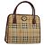 Borsa Burberry Nova Check in PVC Beige Oro Auth 182610A D'oro