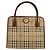 Borsa Burberry Nova Check in PVC Beige Oro Auth 182610A D'oro - vista 13