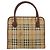 Borsa Burberry Nova Check in PVC Beige Oro Auth 182610A D'oro - vista 2