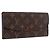 LOUIS VUITTON Monogram Portefeuille Emilie Long Wallet Red M60136 LV Auth 184234 Rosso Monogramma