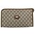 Clutch GUCCI GG Plus Supreme PVC Beige Oro Auth 184487 D'oro - vista 13