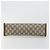 Clutch GUCCI GG Plus Supreme PVC Beige Oro Auth 184487 D'oro - vista 6