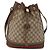 Borsa a tracolla GUCCI GG Supreme Web Sherry Line PVC Beige Oro Auth 182622 D'oro - vista 13