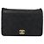 CHANEL Matelasse Chain Shoulder Bag Lamb Skin Black Gold CC Auth gh2043 Golden - view 13