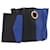 VERSACE Schultertasche aus Leder Blau Gold Auth BA13001V Golden  - Ansicht 1