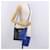 VERSACE Schultertasche aus Leder Blau Gold Auth BA13001V Golden  - Ansicht 23