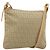 Borsa a Spalla FENDI Zucchino Canvas Beige Oro Auth 182966A D'oro