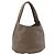 Borsa a tracolla LOEWE in pelle marrone argento Auth 183041A