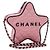 CHANEL Star Matelasse Chain Schultertasche Satin Rosa CC Auth 181923SM Pink