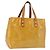 LOUIS VUITTON Monogram Vernis Reade PM Hand Bag Beige M91144 LV Auth gh2085