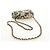 CHANEL Borsa a tracolla Chain Mini Matelasse Satin Beige Gold CC Auth 183621M D'oro - vista 7