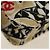 CHANEL Borsa a tracolla Chain Mini Matelasse Satin Beige Gold CC Auth 183621M D'oro - vista 9