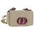 Sac Christian Dior Caro Micro Chain Canage en peau d'agneau beige or Auth 182573SAM Doré