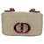 Sac Christian Dior Caro Micro Chain Canage en peau d'agneau beige or Auth 182573SAM Doré - vue 13