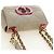 Sac Christian Dior Caro Micro Chain Canage en peau d'agneau beige or Auth 182573SAM Doré - vue 6