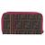 FENDI Zucca Canvas Langgeldbörse PVC Schwarz Braun Auth 184235A - Ansicht 2