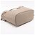 Louis Vuitton Borsa a tracolla Neverfull Leather Empreinte Shopper Turtledove Beige - vista 4