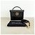 Chanel Vintage Vanity Case aus gestepptem Leder Schwarz - Ansicht 15
