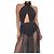 AQAQ Bodysuit mit Cut-Out Schwarz