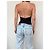 AQAQ Bodysuit mit Cut-Out Schwarz - Ansicht 6