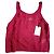Berenice Top de punto lurex calado fucsia Rosa