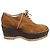 Derby con platform Dries Van Noten in scamosciato marrone