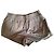 Maje Shorts de couro camel Camelo