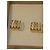 Autre Marque Orecchini multi-fascia dorati con cristalli D'oro - vista 5