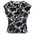 Marni Top in Cotone Stampa Floreale Primavera 2006 Nero Bianco