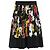 Dolce & Gabbana Plisseerock mit Blumenprint Fall 2017 Schwarz Mehrfarben